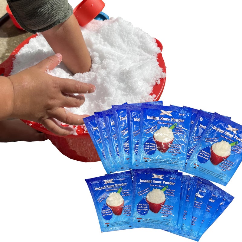 Science Gone Fun 20 Packs - Instant Snow Powder - Science Gone Fun (Tm), Will Make About 80 Cups of Fluffy Instantly Snow. - Image 1